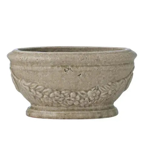 Life Botanic Maldon Ceramic Planter Taupe 27x18x14cm