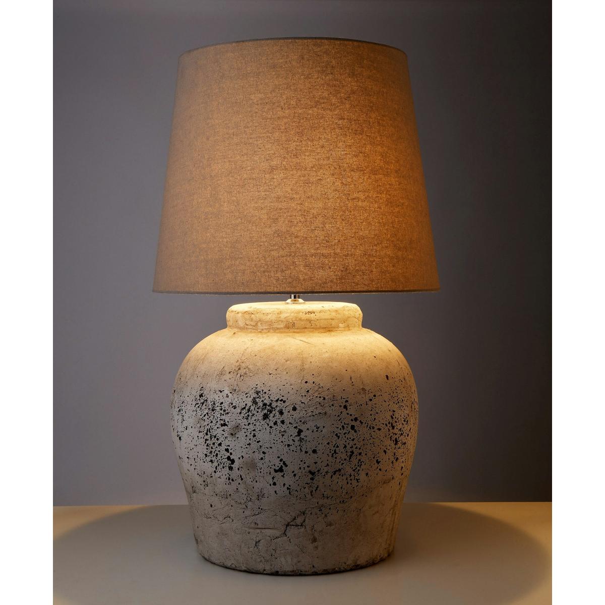 Amalfi Rustic Ceramic Table Lamp Grey 45x45x77cm
