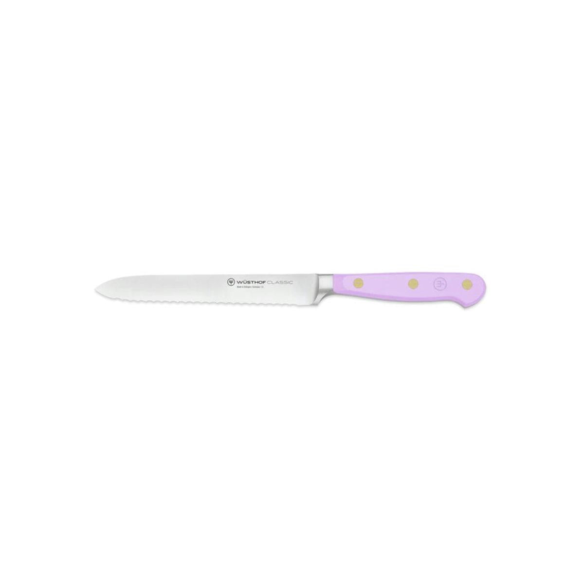 Wusthof Classic Colour Purple Yam Serrated Utility Knife 14cm