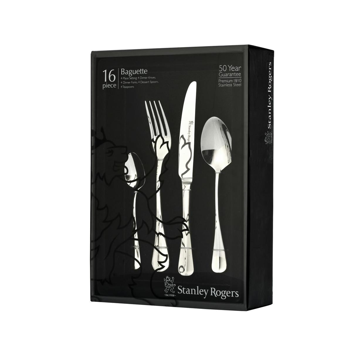 Stanley Rogers Baguette 18/10  16 Pieces Cutlery Set