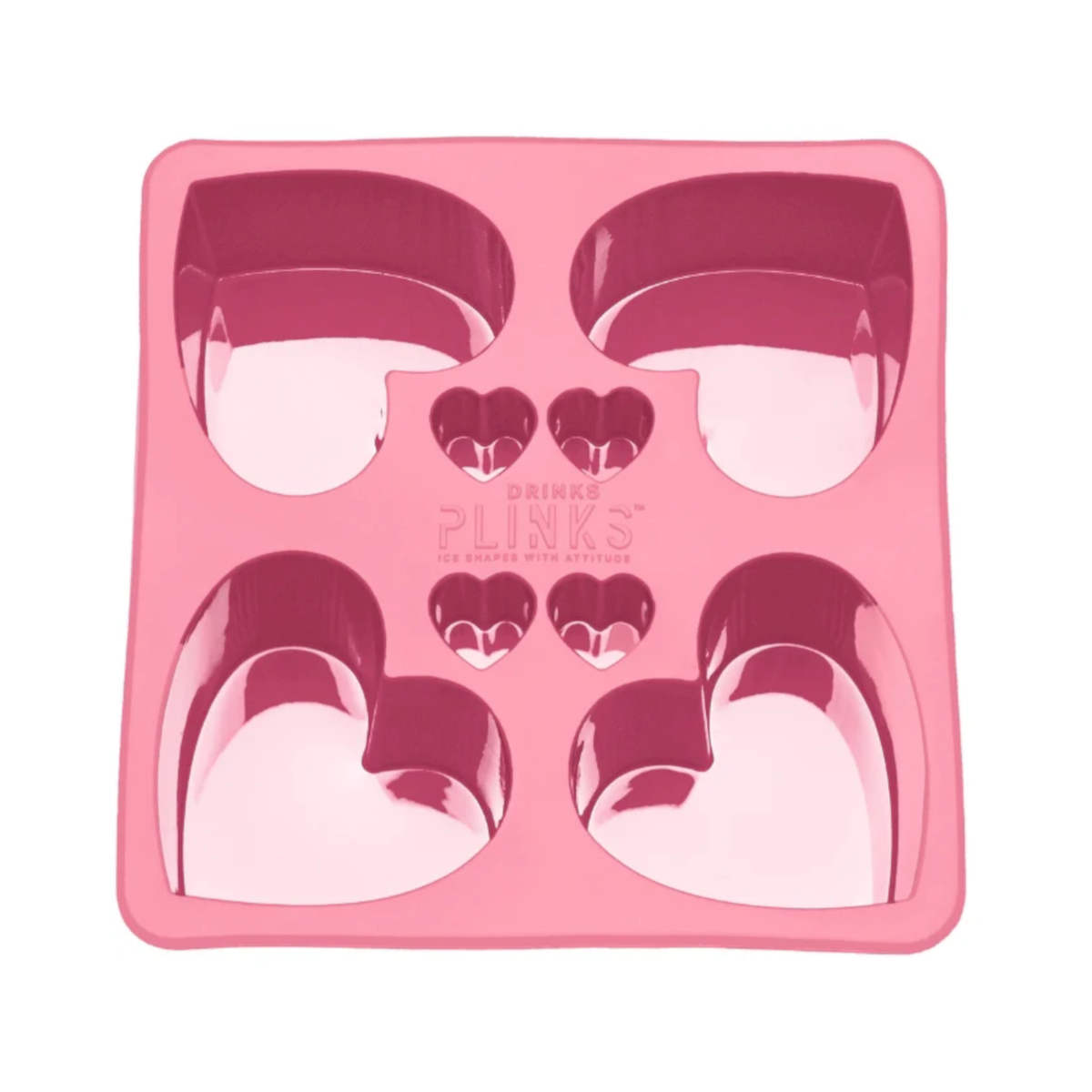 Drinks Plinks Pink Heart Ice Cube Tray | Minimax