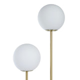 Amalfi Tivoli Floor Lamp White & Gold 32x20x150cm