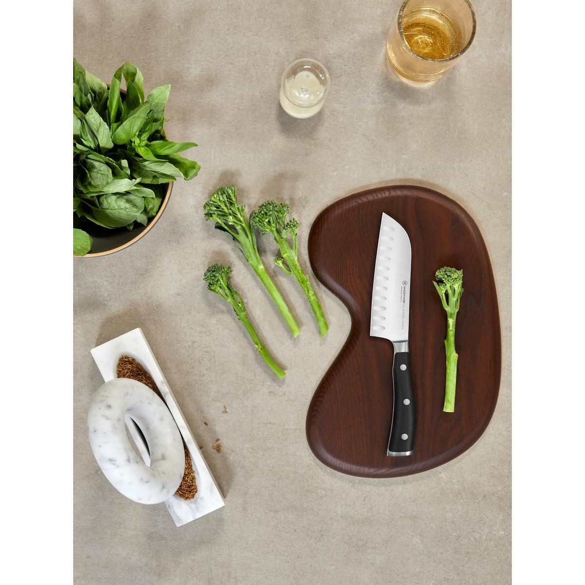 Wusthof Classic Ikon Black Santoku Knife 17cm