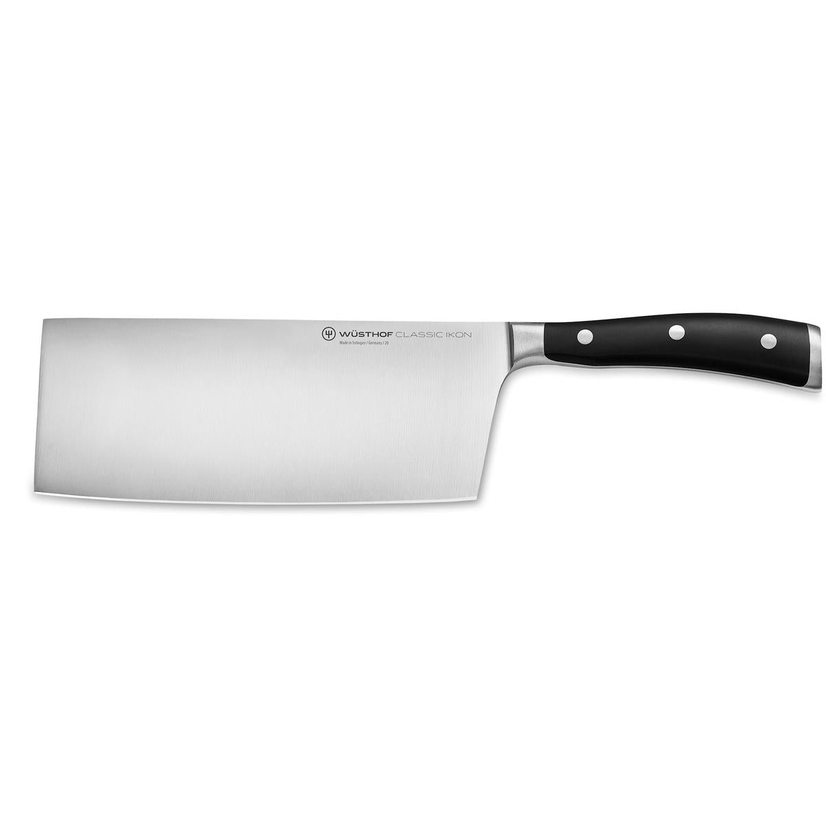 Wusthof Classic Ikon Black Chinese Chefs Knife 18cm