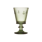Mosaique Provence Bee Wine Glass Olive Green | MInimax