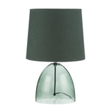 Amalfi Telmo Glass Table Lamp Green 29x29x45cm