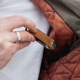 Orbitkey Crazy Horse Leather Key Organiser Chestnut Brown