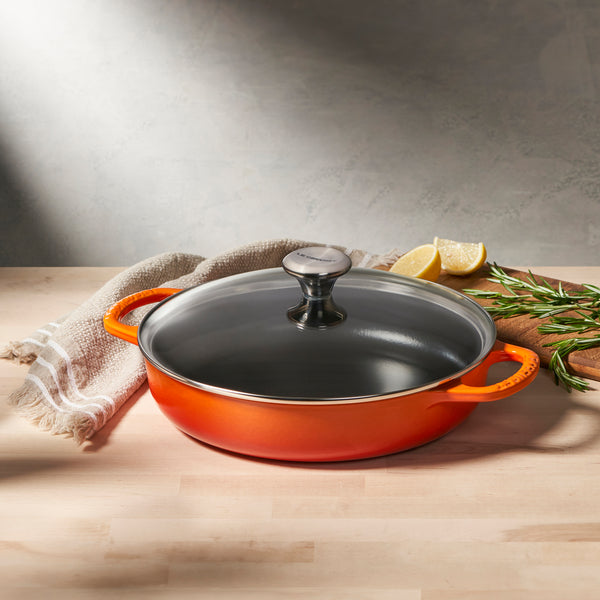 Le Creuset Signature Cast Iron Everyday Pan Volcanic 28cm