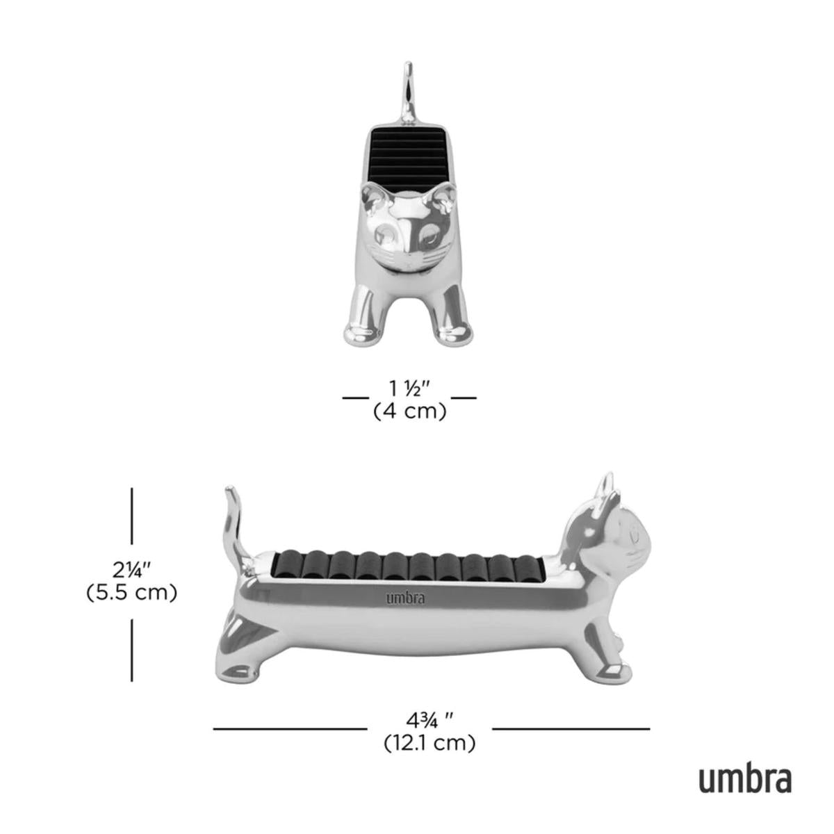 Umbra Ali Cat Ring Holder Chrome | Minimax