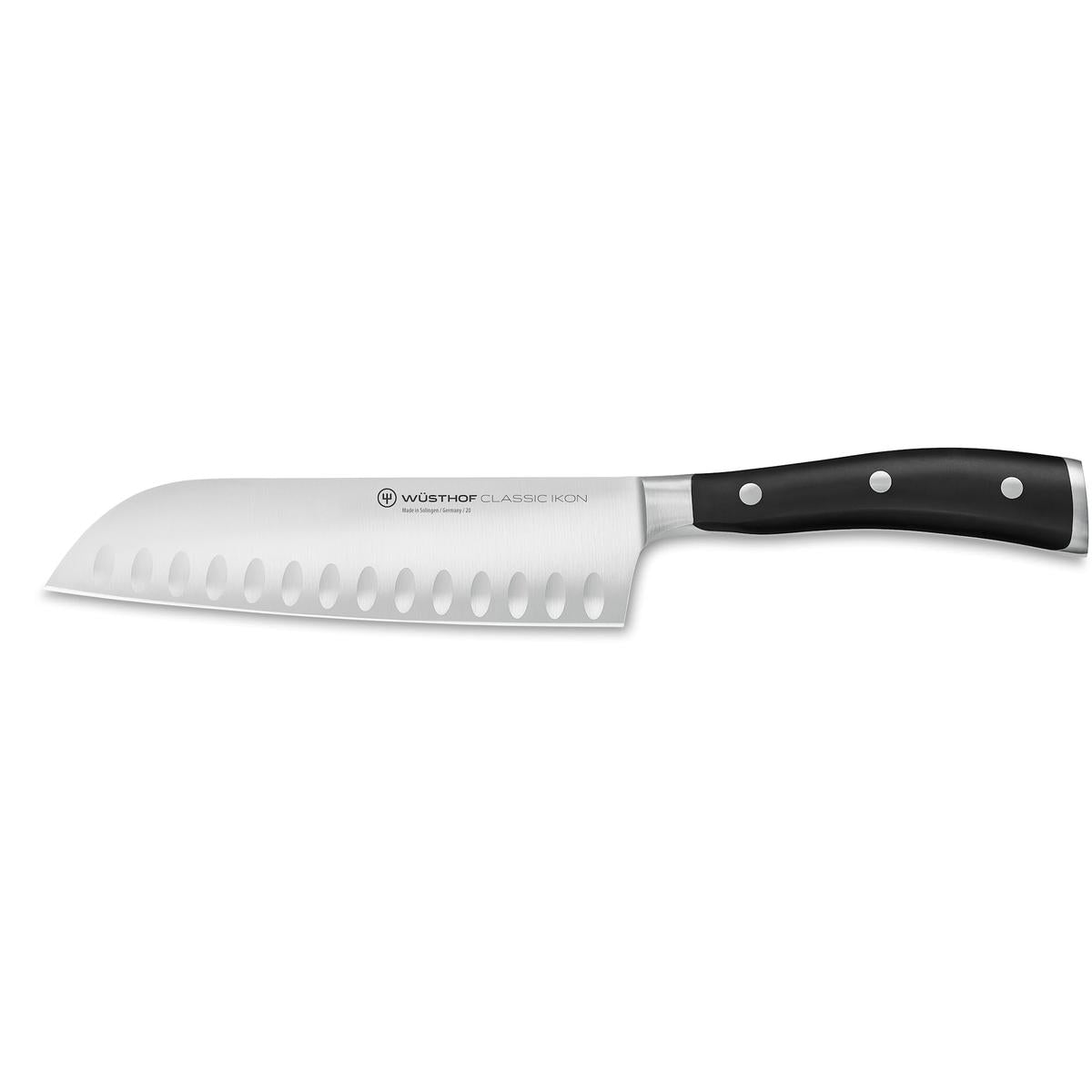 Wusthof Classic Ikon Black Santoku Knife 17cm