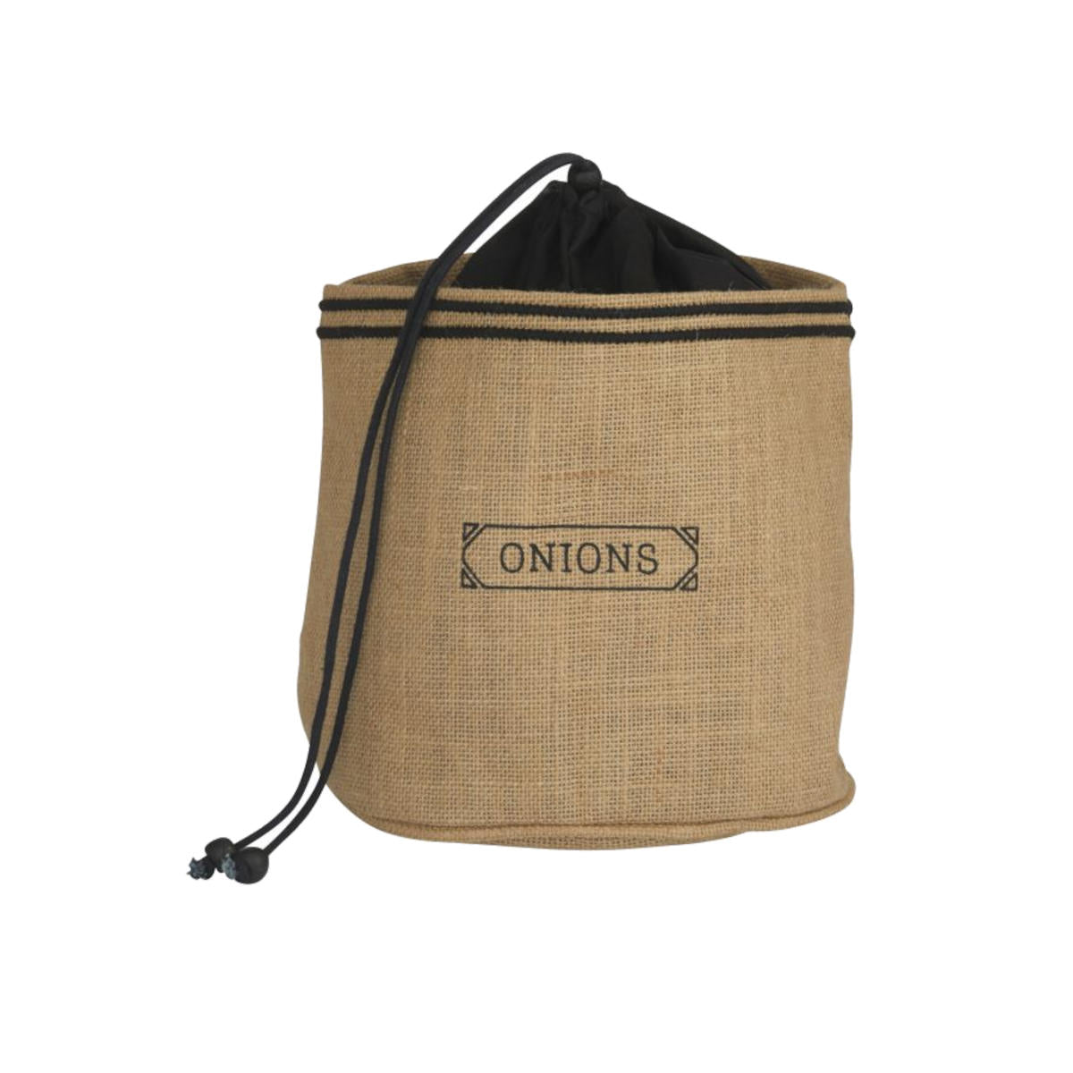 Davis & Waddell Onion Sack Natural & Black 20x20x15cm | Minimax