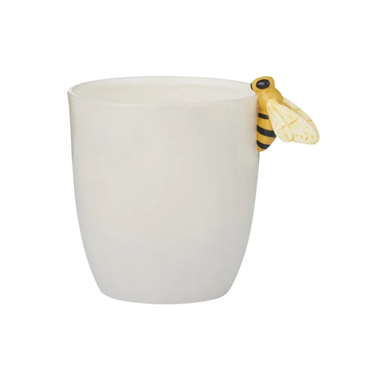 Life Botanic Queenie Ceramic Pot Ivory/Yellow Bee 18x14x20cm | Minimax