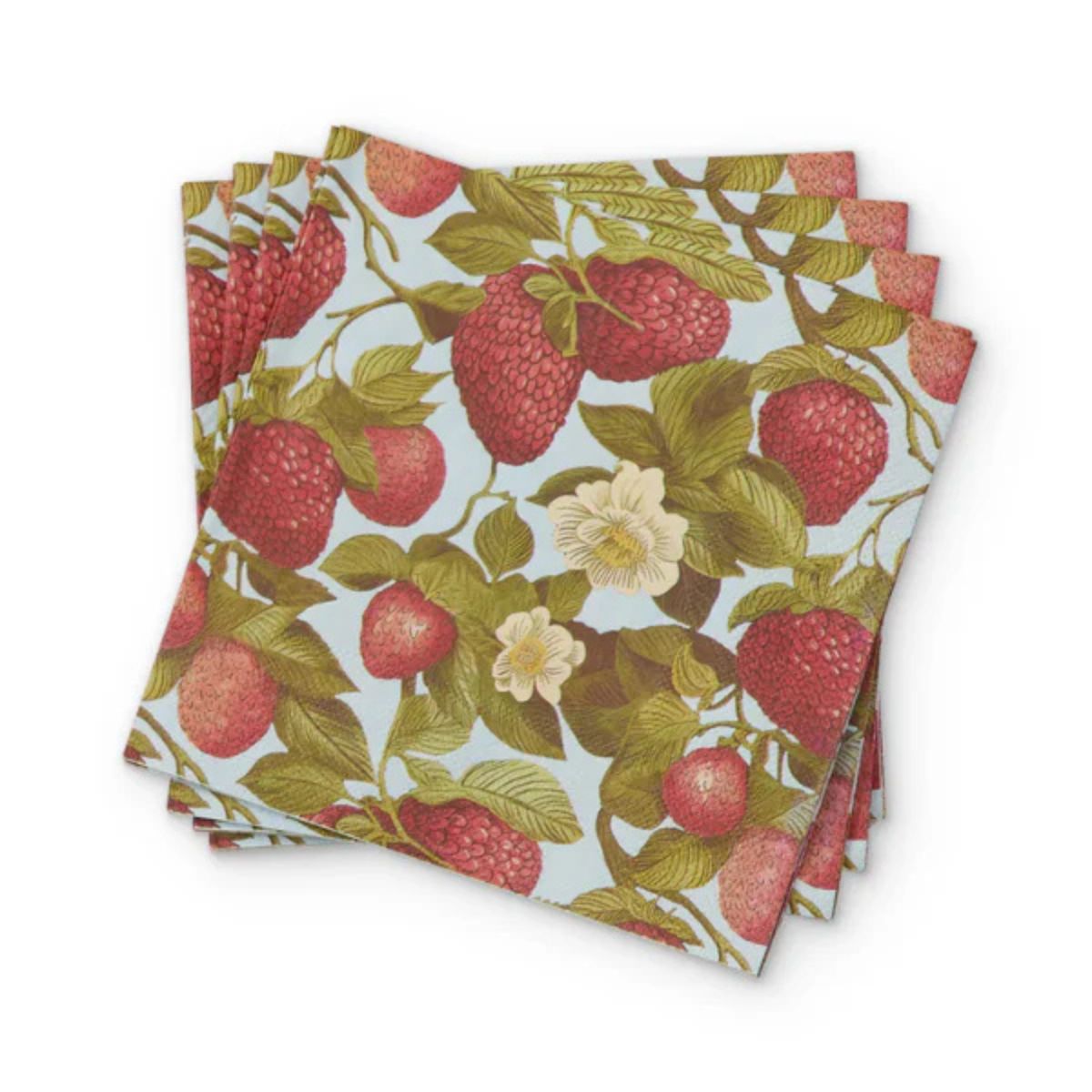 Madras Link Strawberry Field Paper Napkin Set of 20 Piece | Minimax