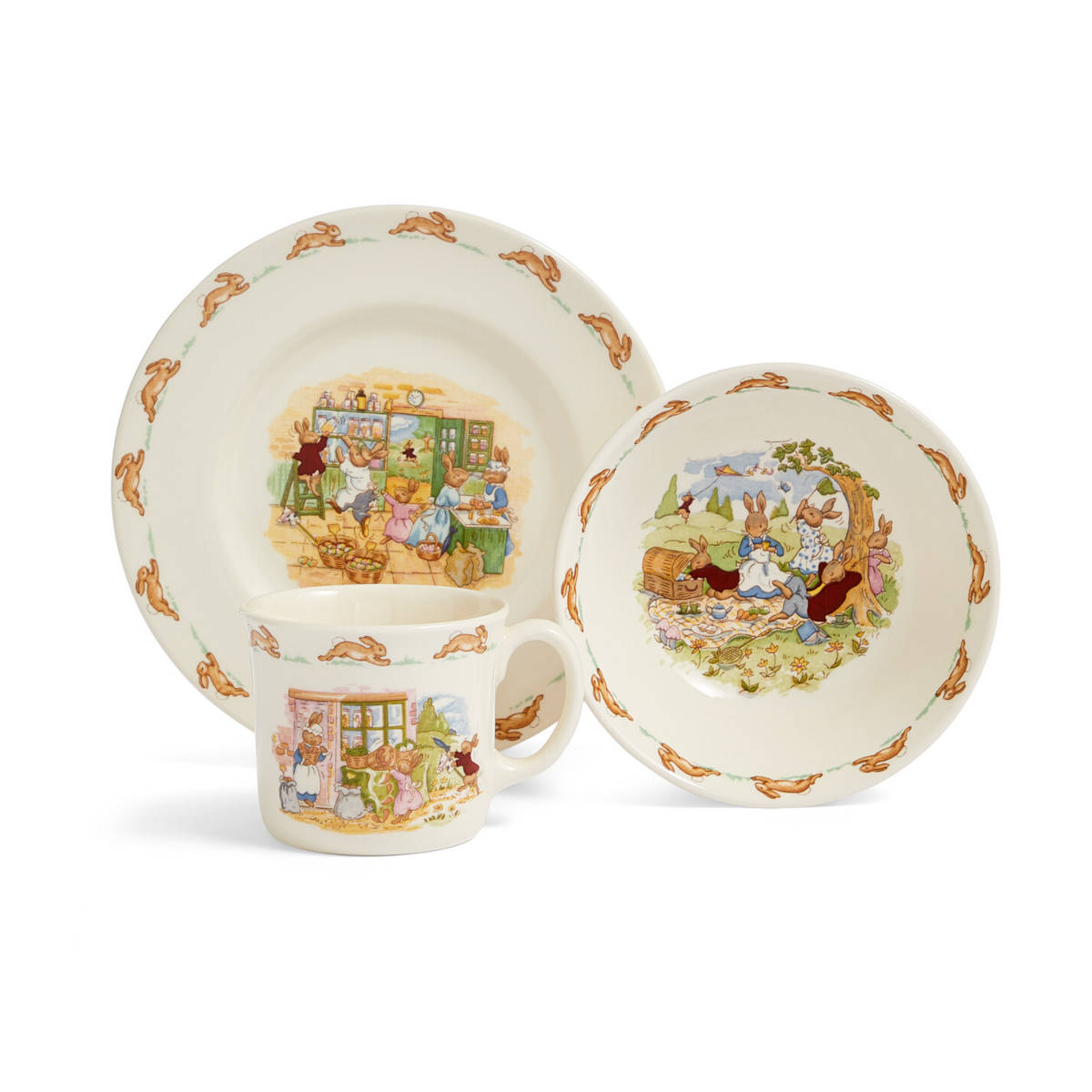 Royal Doulton Bunnykins Childrens Bowl, Plate & Mug Set 3 Piece | Minimax