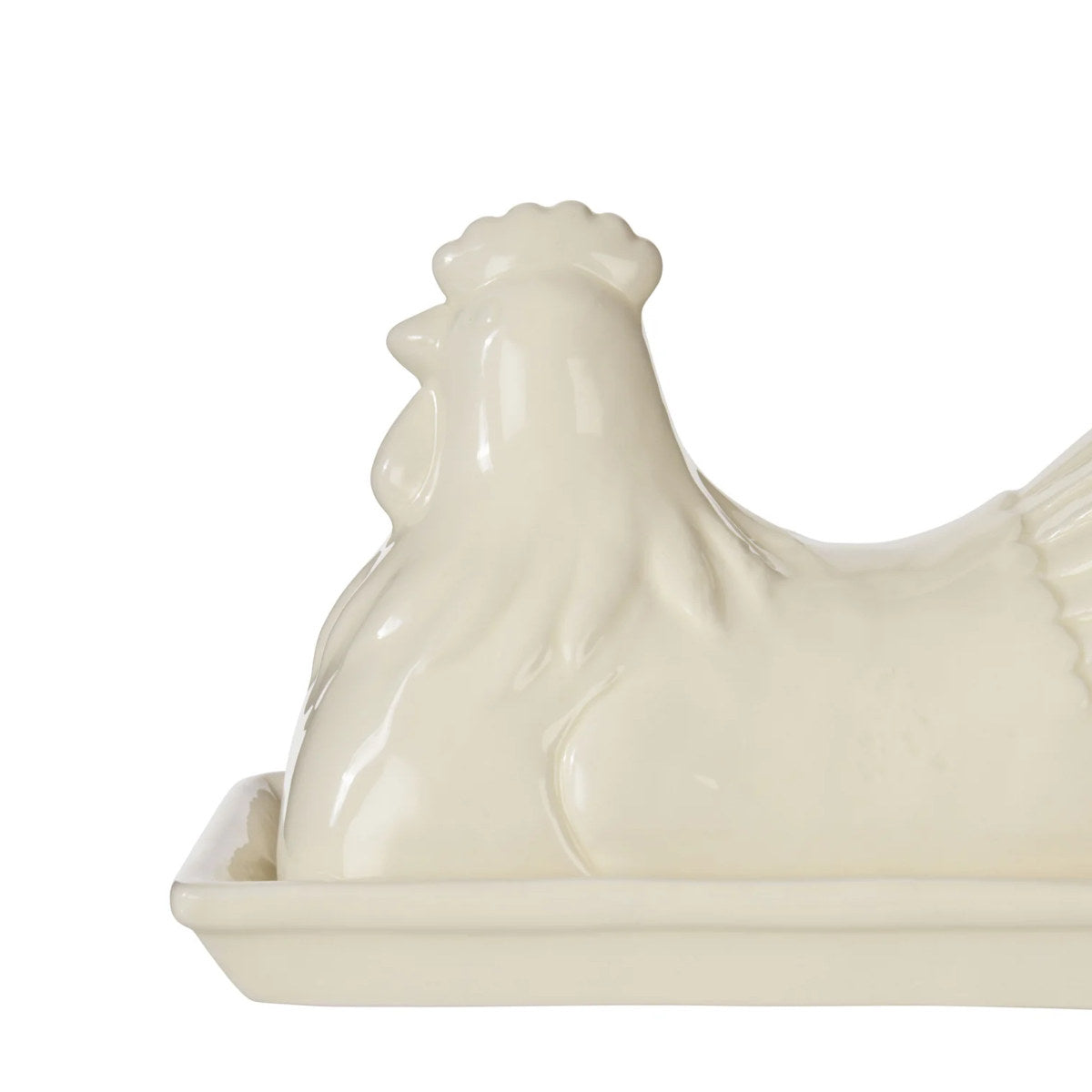 Davis & Waddell Homestead Hen Butter Dish White 
| Minimax