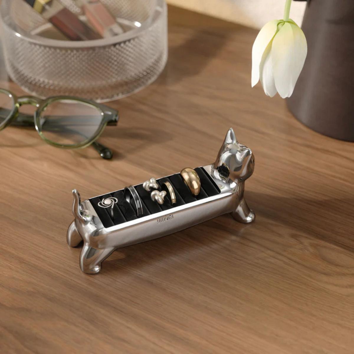 Umbra Ali Cat Ring Holder Chrome | Minimax