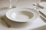 Pillivuyt Sancerre Deep Pasta Dish 28cm - on a fine dining table with white linen