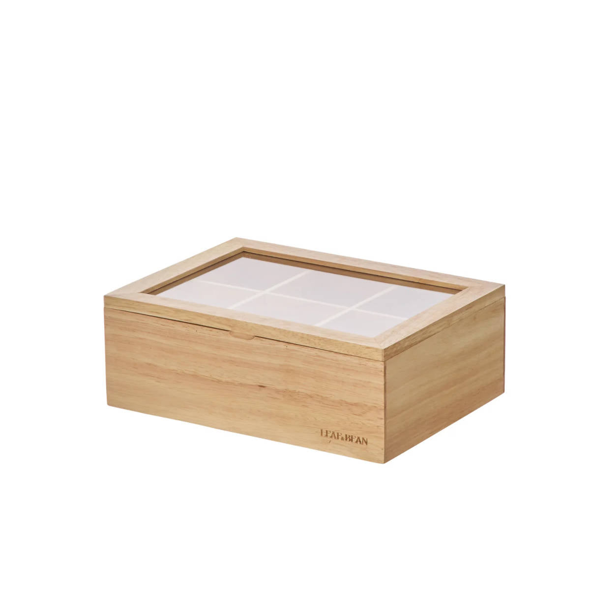 Leaf & Bean Wooden Tea Box Large | Minimax