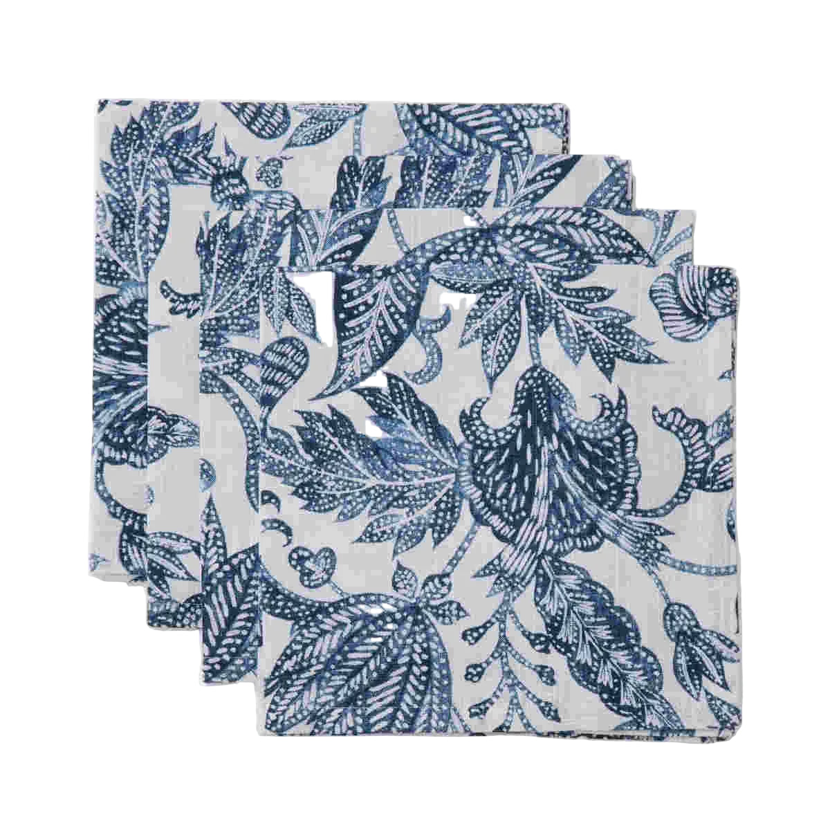 Madras Link Samara Dark Blue Napkin Set 4 | Minimax