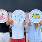 Annabel Trends Serving Plate - Life is Short, Eat The Cake | Minimax - with three people holding plates