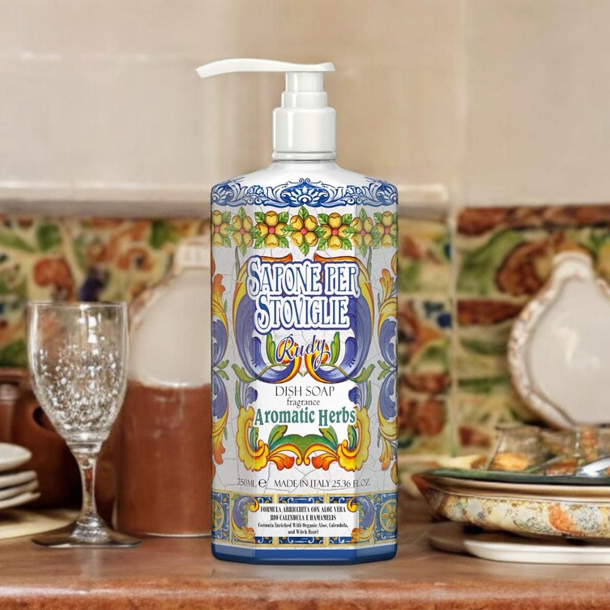 Rudy Profumi Maioliche Aromatic Herbs Dishwashing Soap 750ml | Minimax
