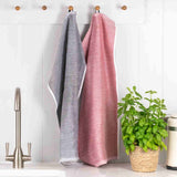KitchenAid Tea Towel Empire Red and Charcoal Grey Set of 2 | Minimax