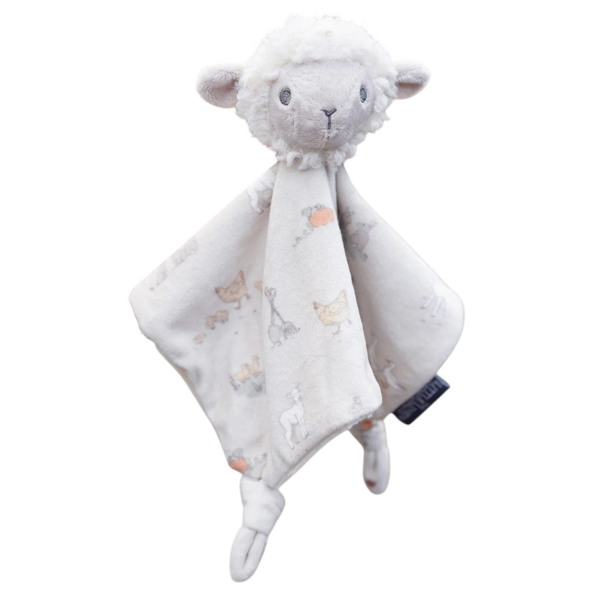 The Little Linen Co Baby Comforter / Security Blanket Farmyard Lamb | Minimax