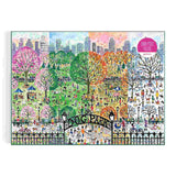 Galison Storrings Dog Park in Four Seasons Puzzle - 1000pcs Multi-Coloured | Minimax