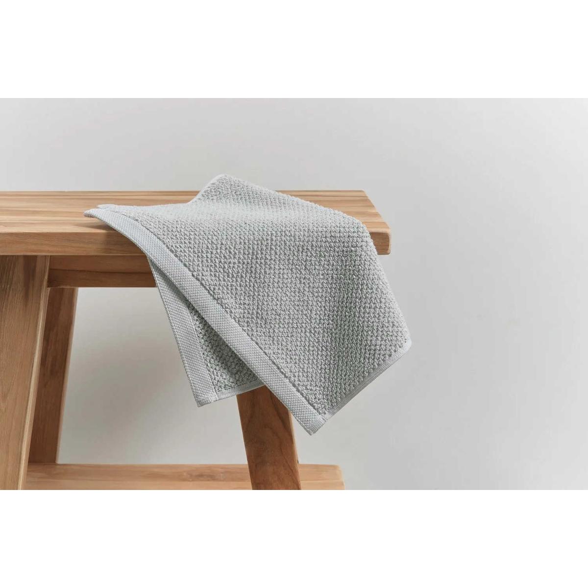 Bemboka Jacquard Face Washer Dove 35x35cm