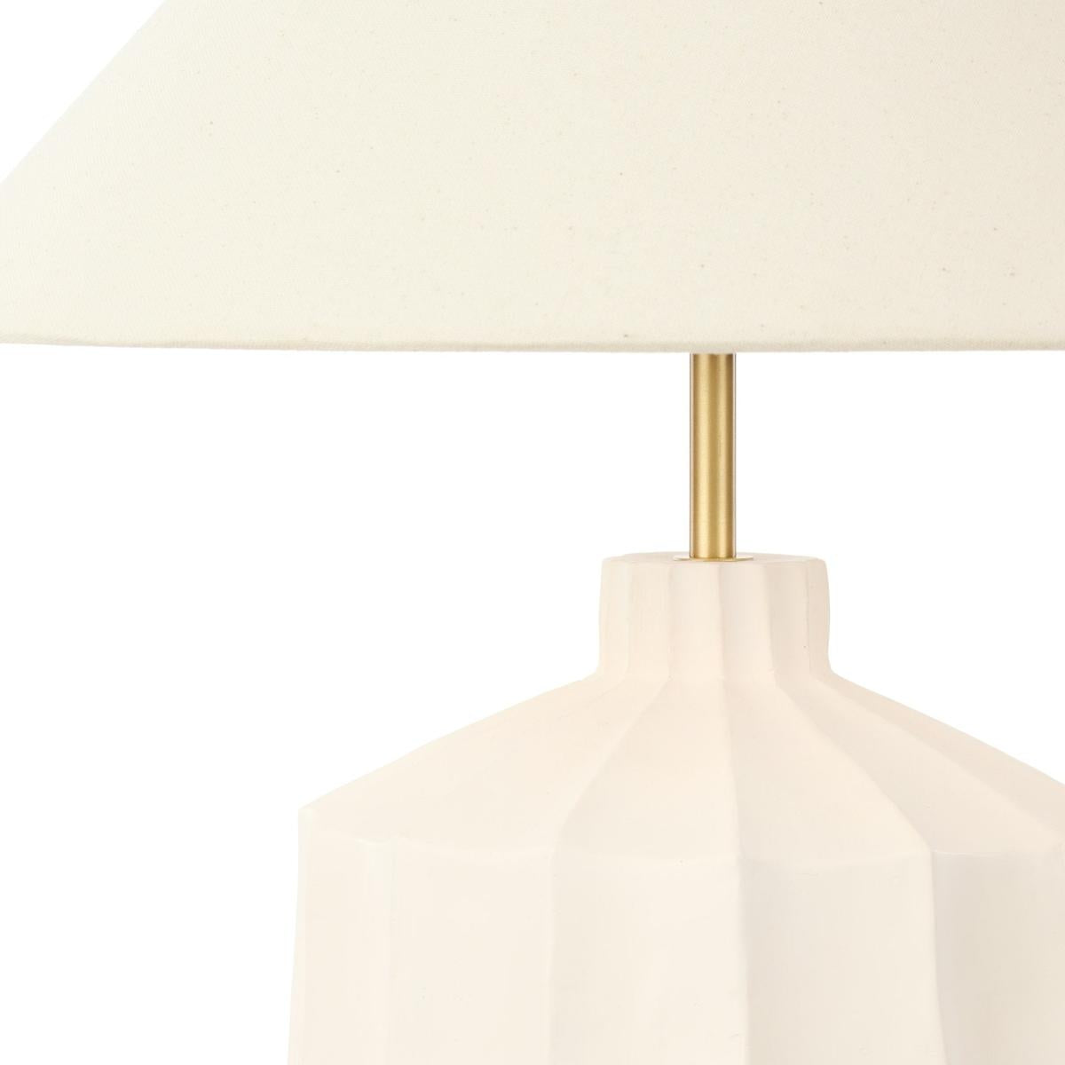 Amalfi Lutton Table Lamp Taupe & Natural 38x38x43cm