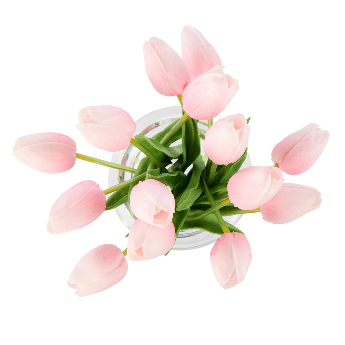 Rogue Tulip Bunch-Sphere Vase Pink 20x23x19cm