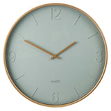 Amalfi Modern Green Wall Clock Pale Green/Gold 60x6x60cm