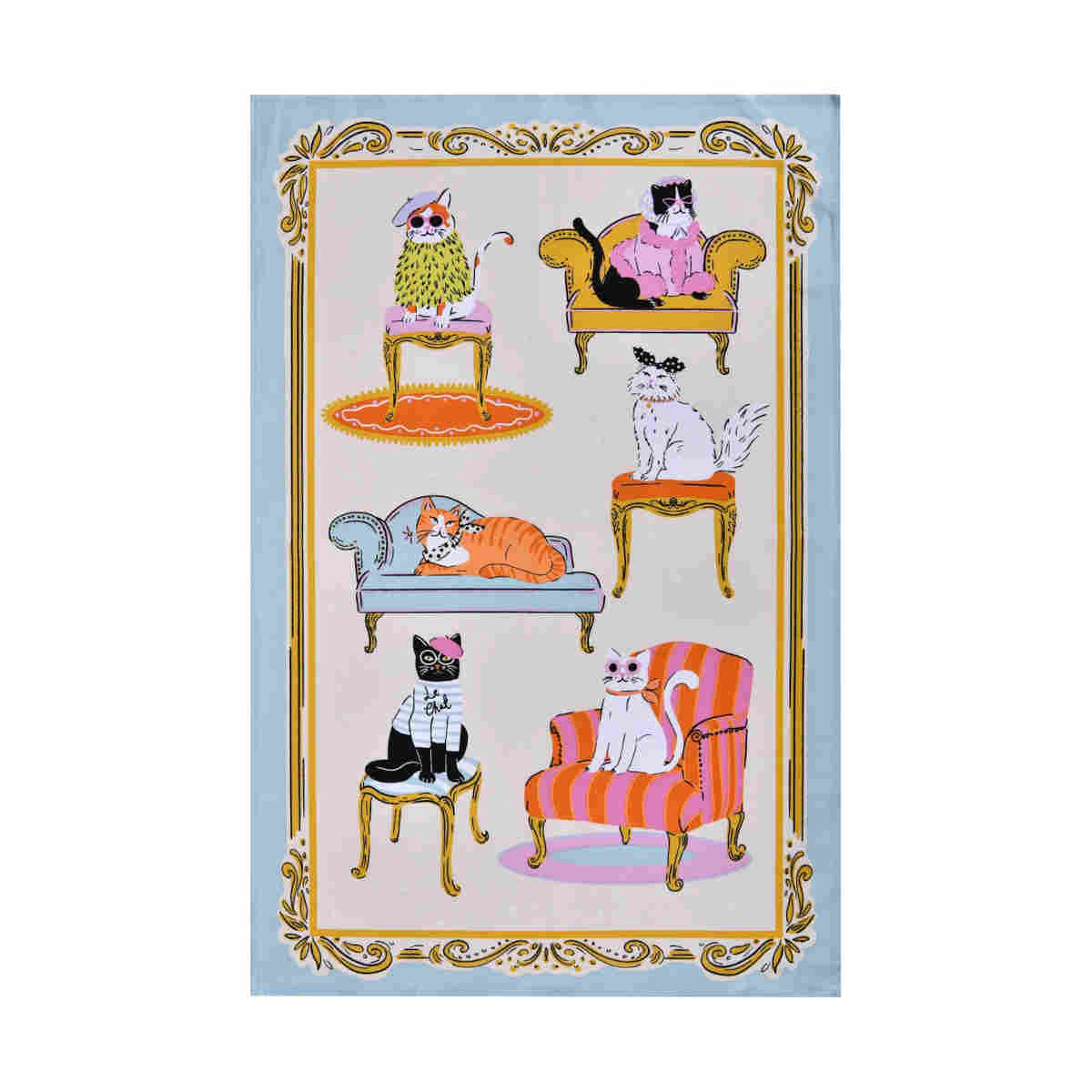 Ulster Weavers Cool Cats Cotton Tea Towel | Minimax
