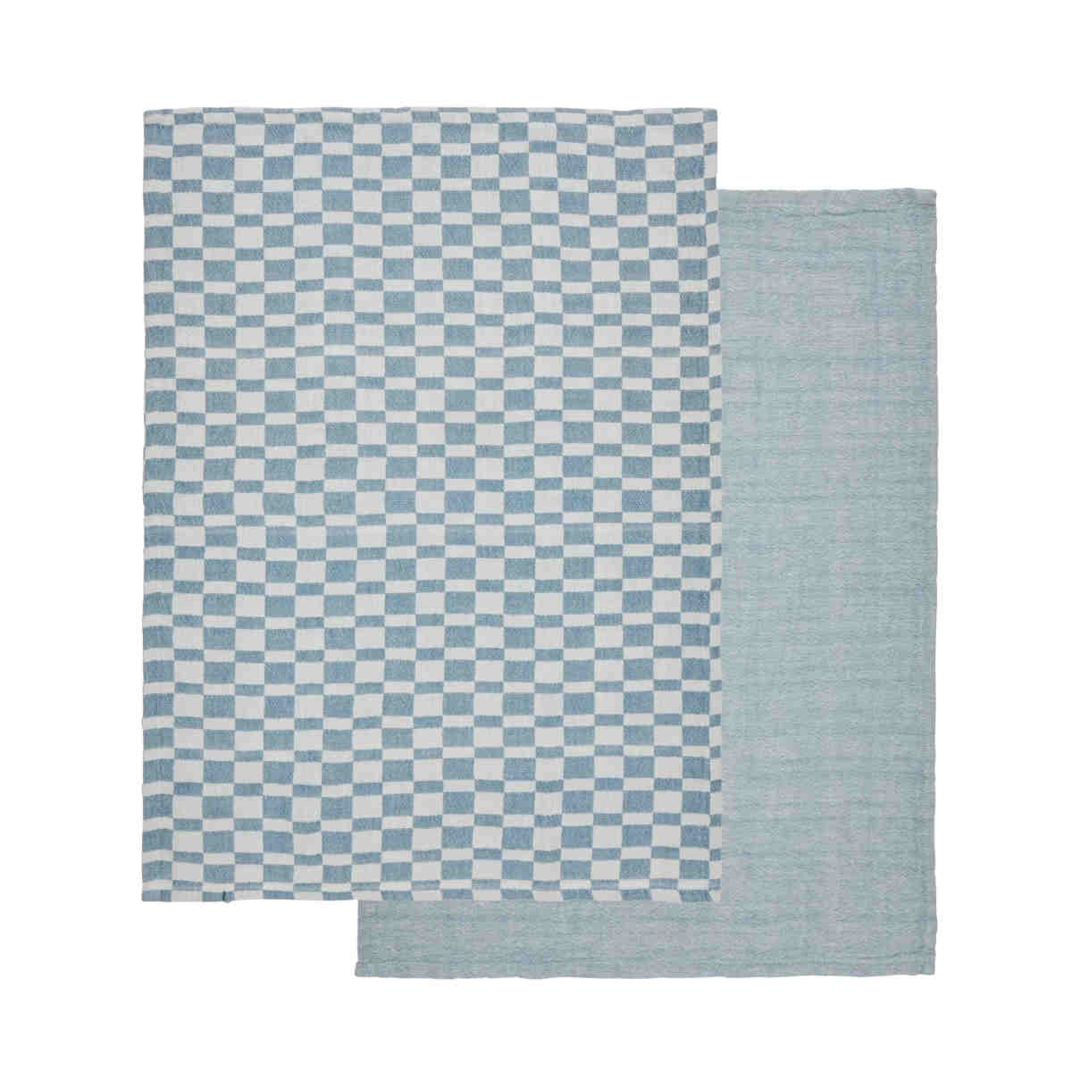 Davis & Waddell Heritage Check Cotton Tea Towel 2pcs Set | Minimax