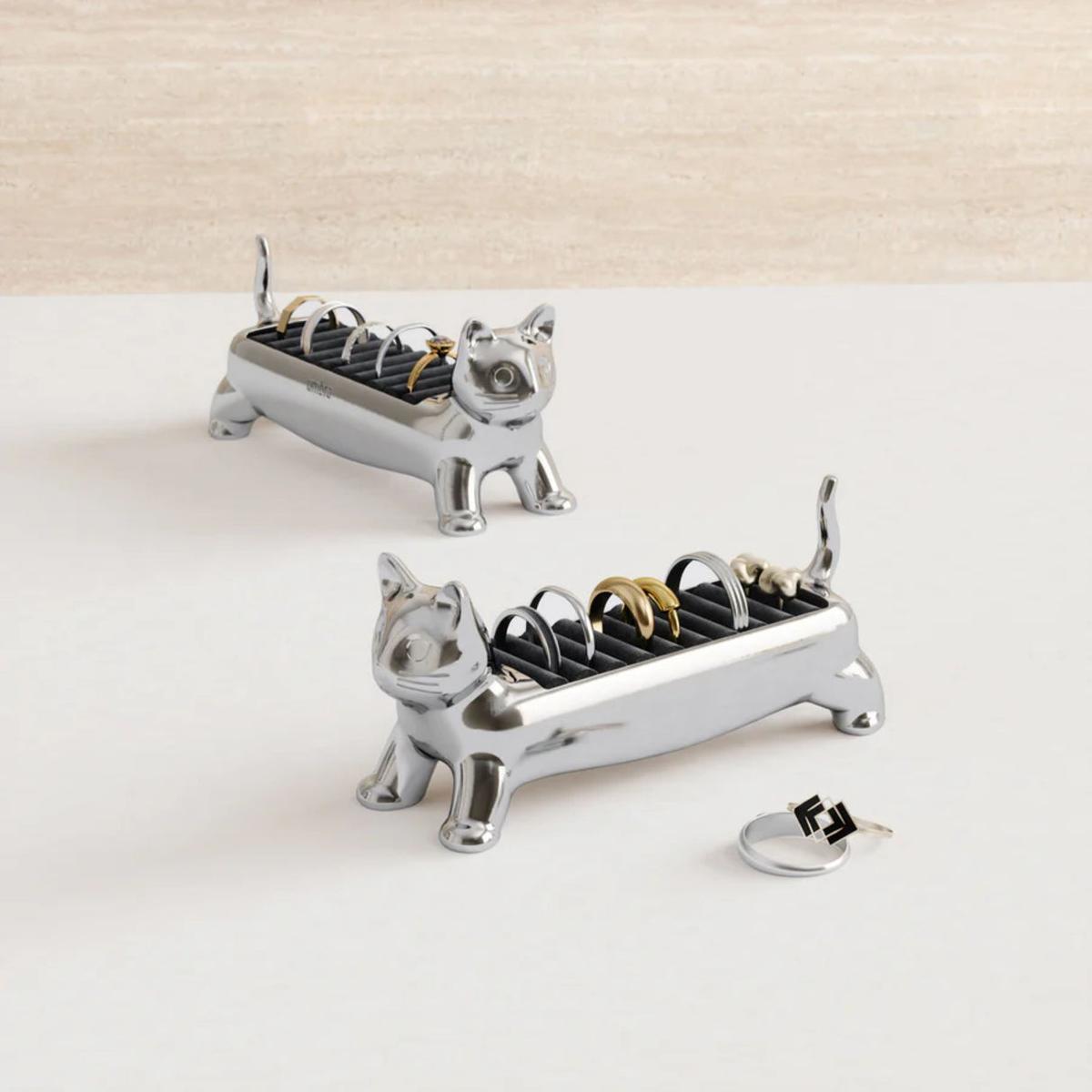 Umbra Ali Cat Ring Holder Chrome | Minimax
