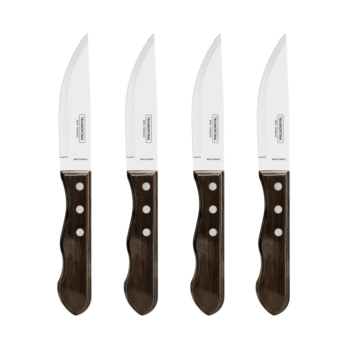 Tramontina Stainless Steel Steak Knife Brown Set of 4 | Minimax