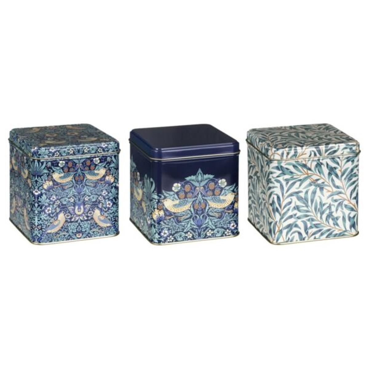 William Morris Strawberry Thief Square Caddy Set of 3 | Minimax