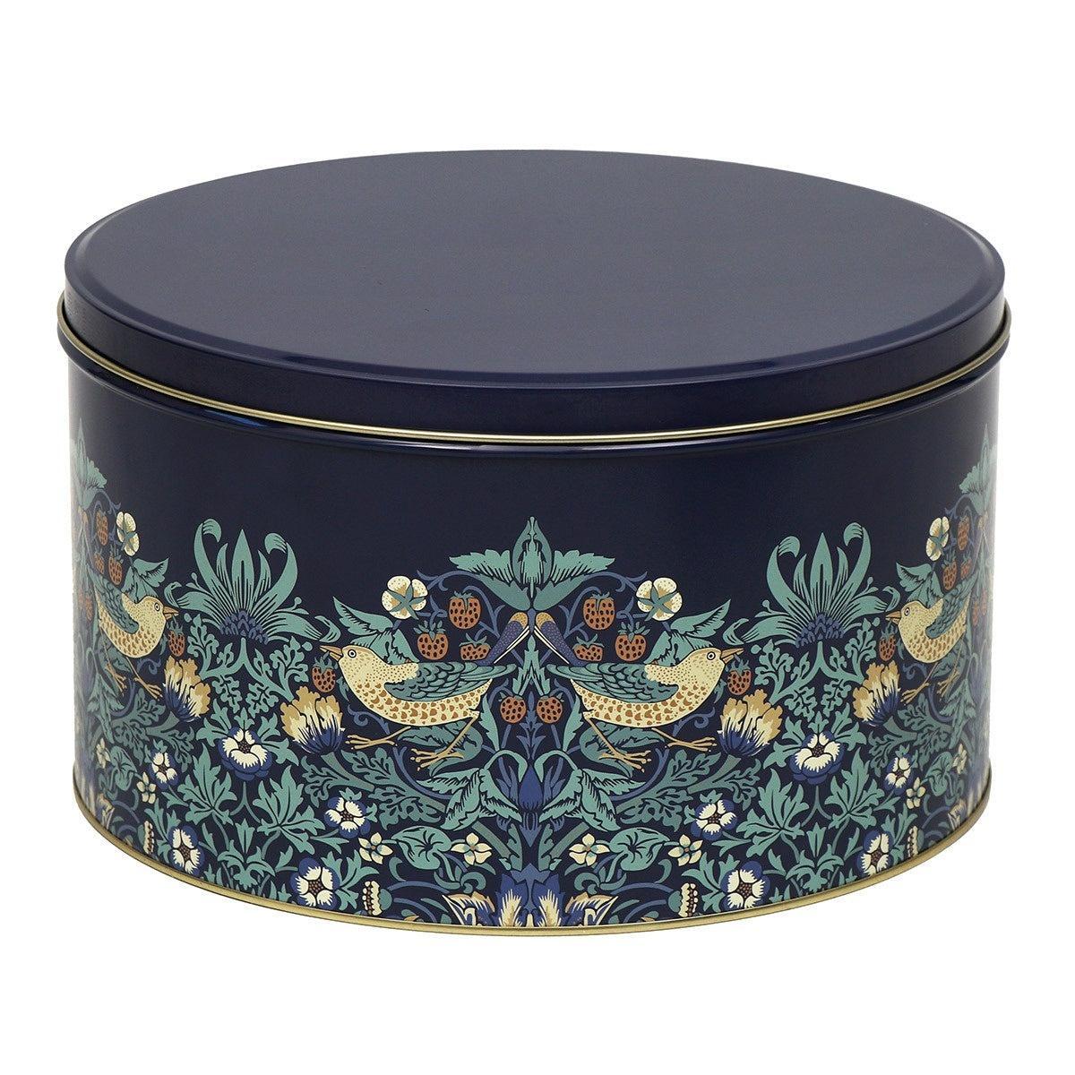 William Morris Strawberry Thief Round Tin Large | Minimax