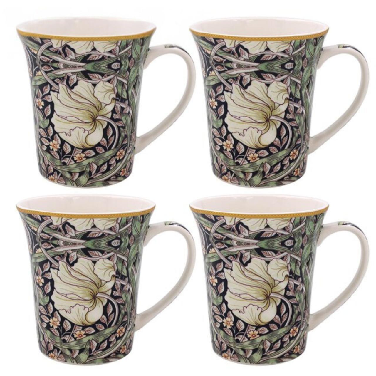 William Morris Pimpernel Mugs 295ml (Set of 4)