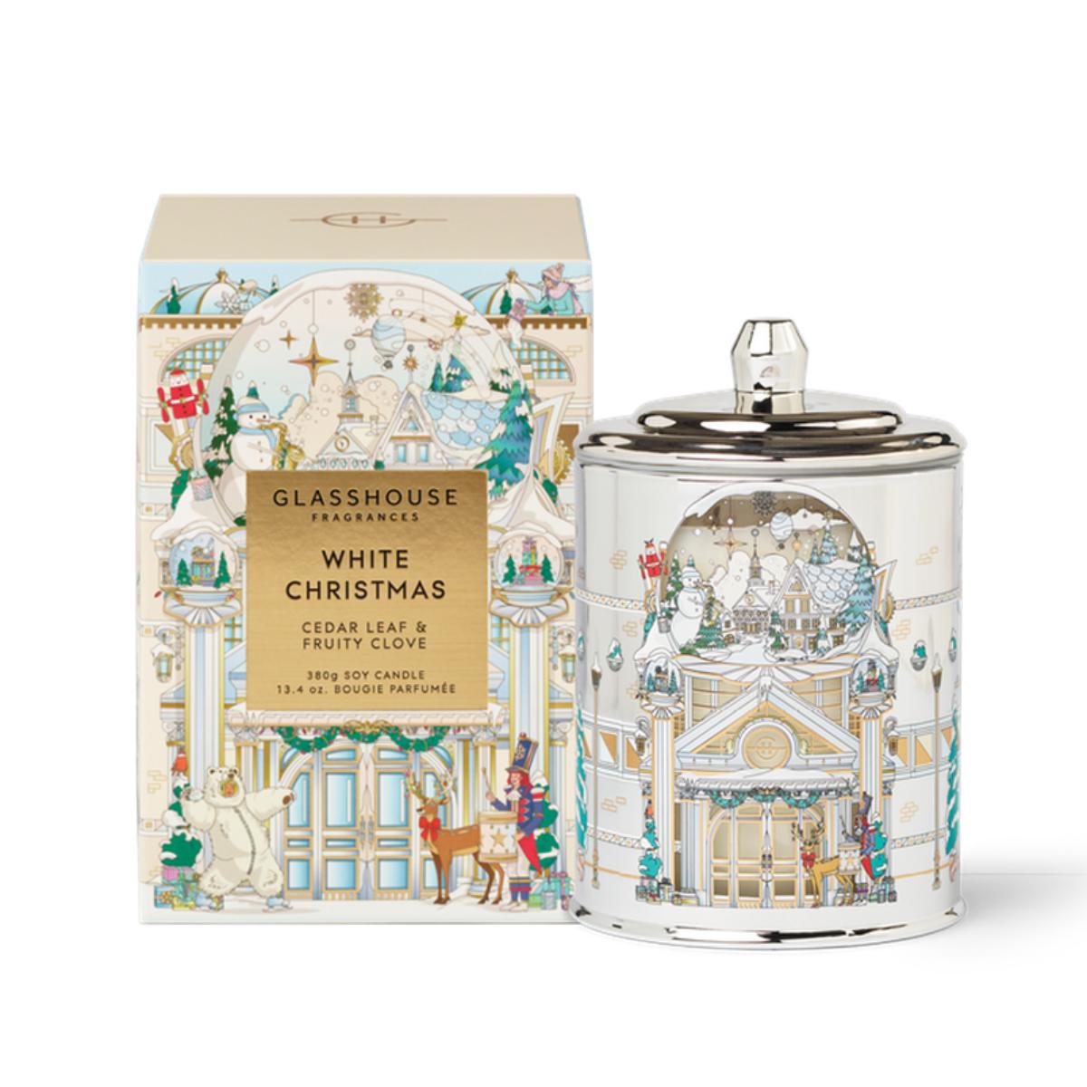Glasshouse Fragrances White Christmas 2025 Candle 380g | Minimax