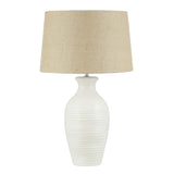 Amalfi Sevyn Ceramic Table Lamp White 40x40x65cm