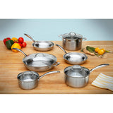 Swiss Diamond Premium Steel 10 Piece Cook Set