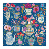 Galison Victoria Ball Potted Teacups Foil Puzzle 500 Piece | Minimax