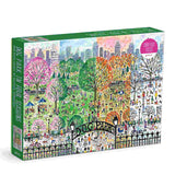 Galison Storrings Dog Park in Four Seasons Puzzle - 1000pcs Multi-Coloured | Minimax