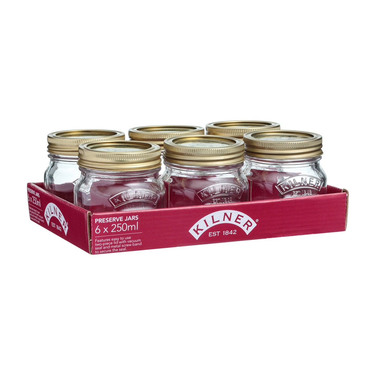 Kilner Genuine Preserve Jar 250ml (Set of 6) | Minimax