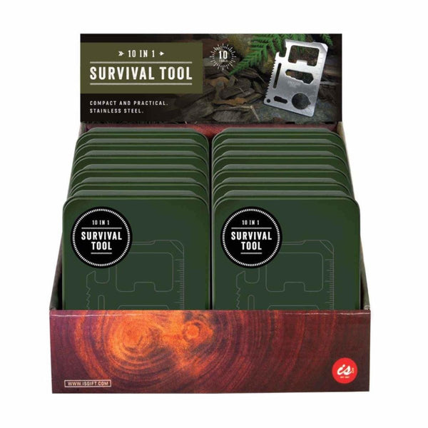 IS Gift 10 in 1 Survival Tool Tin | Minimax