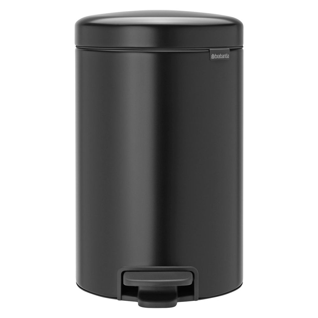 Brabantia NewIcon Black Bin Matte 12 Litre Minimax