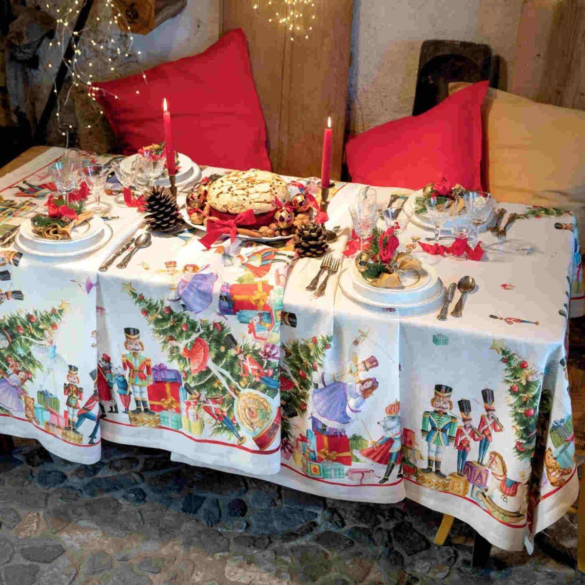 Tessitura Toscana Telerie Nutcracker Tablecloth 170cm x 360cm | Minimax
