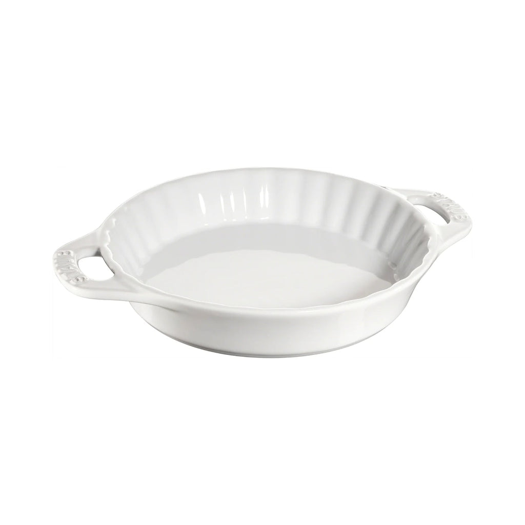 Staub Ceramic Round Pie Dish White - 24cm