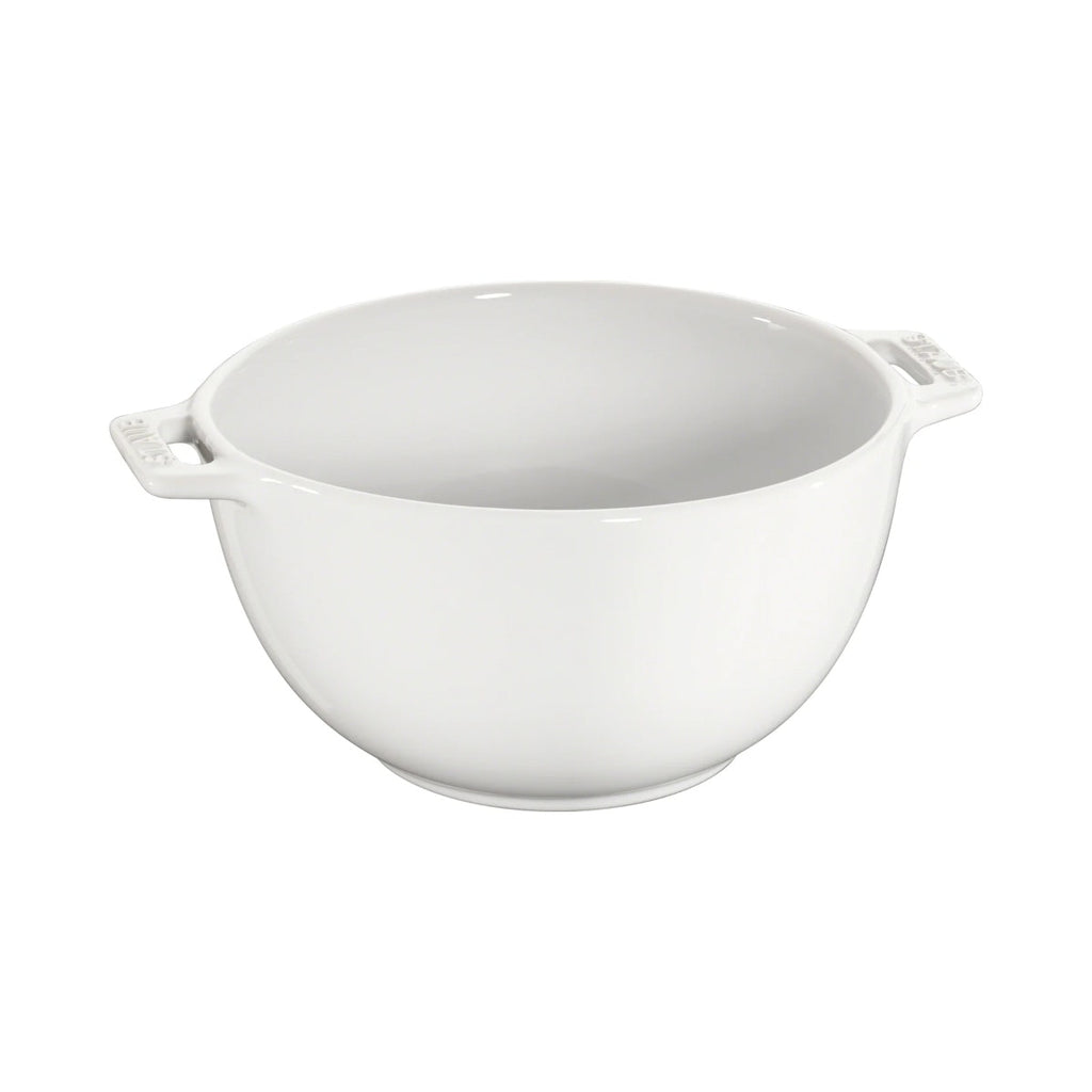 Staub Ceramic Round Salad Bowl White - 18cm